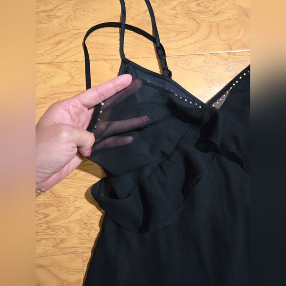 Victoria's Secret Black strappy double layered dress size M - Picture 4 of 7